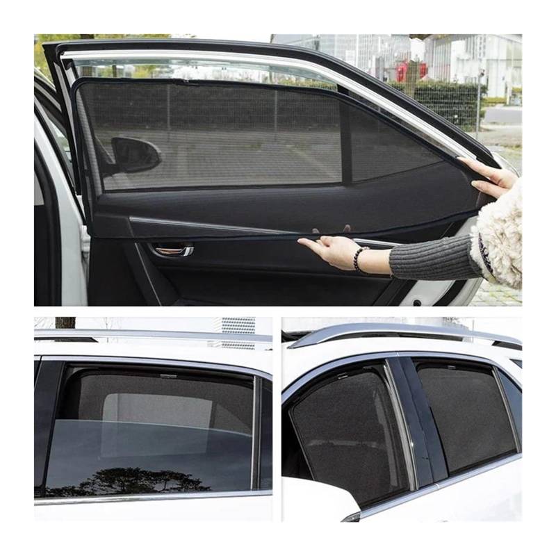 Sonnenschutz Auto Seitenscheibe Für Skoda Für Kamiq 2019-2024 Magnetisches Auto-Sonnenschutzvisier Für Die Vordere Heckscheibe Vorhang Seitenfenster Sonnenschutz(Triangular Window) von QMTVFSRH
