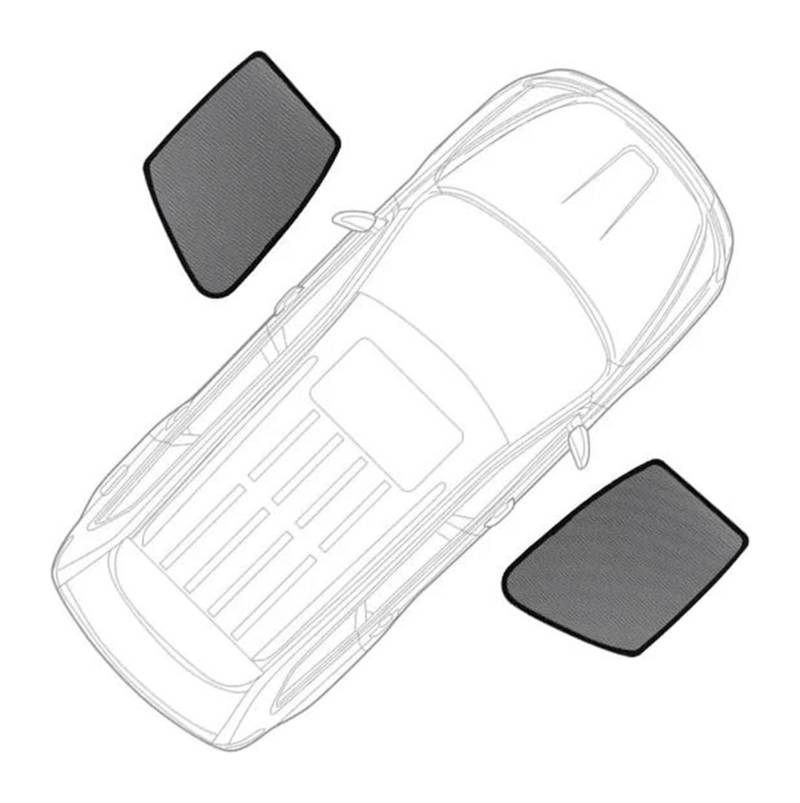 Sonnenschutz Auto Seitenscheibe Für Suz&uki Für Swift 2011-2017 Auto-Sonnenschutzschild Frontscheibenvorhang Rückseite Babyfenster Sonnenschutz(2PCS Front Window) von QMTVFSRH