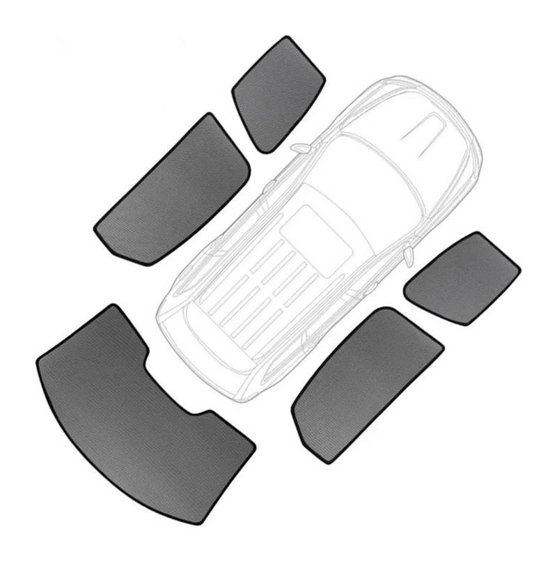 Sonnenschutz Auto Seitenscheibe Für T&oyota Für CHR Für C-HR Seitenfenster Sonnenschutzvisier Magnetischer Sonnenschutz Vorne Hinten Windschutzscheibenrahmen Vorhänge Schildschirme(5pcs) von QMTVFSRH