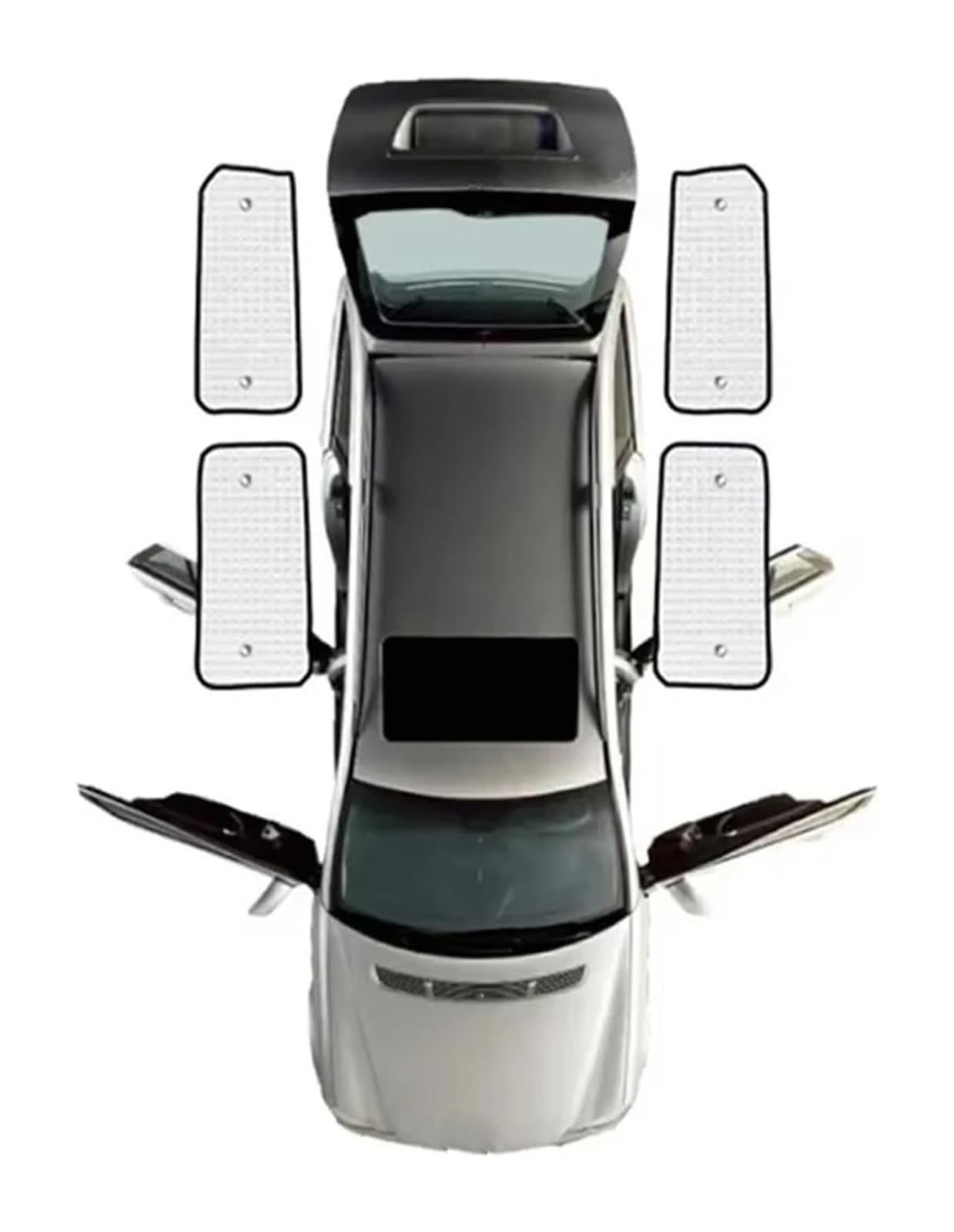 Sonnenschutz Auto Seitenscheibe Für Transit Für Custom L2H2 L1H1 2012~2021 Camper Visier Sonnenschutz Anti-UV Sonnenschutzrollos Innenteile Autofensterrollos Schatten Sonnenschirme(Rear Window) von QMTVFSRH