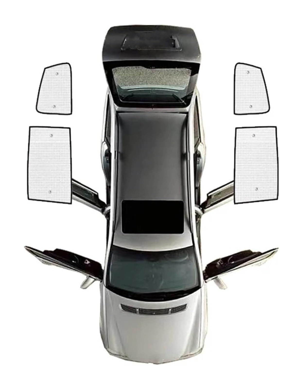 Sonnenschutz Auto Seitenscheibe Für VW Für Sharan 7N Auto Sonnenschutz Fenster Anti-UV Visiere Shades Vollständige Abdeckung Sonnenschirm(Rear Window) von QMTVFSRH