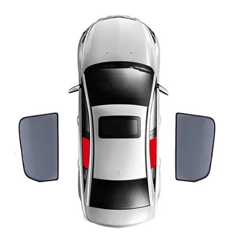 Sonnenschutz Auto Seitenscheibe Für Volvo C40 Coupe 2022-2024 Frontscheibenvorhang Hinten Seite Baby Fenster Mesh Sonnenschutz Visier Auto Shades Magnetische Sonnenschirm(2PCS Rear) von QMTVFSRH