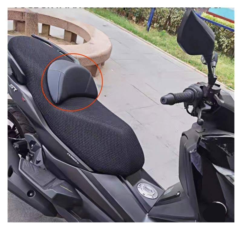 Für VOGE SR4MAX 350 Motorrad 3D Honeycomb Mesh Sitzbezug Sonnenschutz Wärmedämmung Atmungsaktives Mesh Kissenbezug von QNDRZHGDT