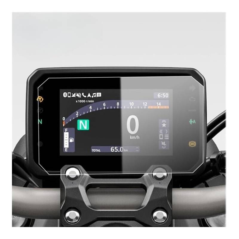 Motorrad Displayschutzfolie Tachoschutzfolie Accessoires Scratch Cluster Screen-Dashboard Für Ho&nda CB500R CB650R CBR650R 2024-Motorrad Schutz Instrument Film von QNDRZHGDT