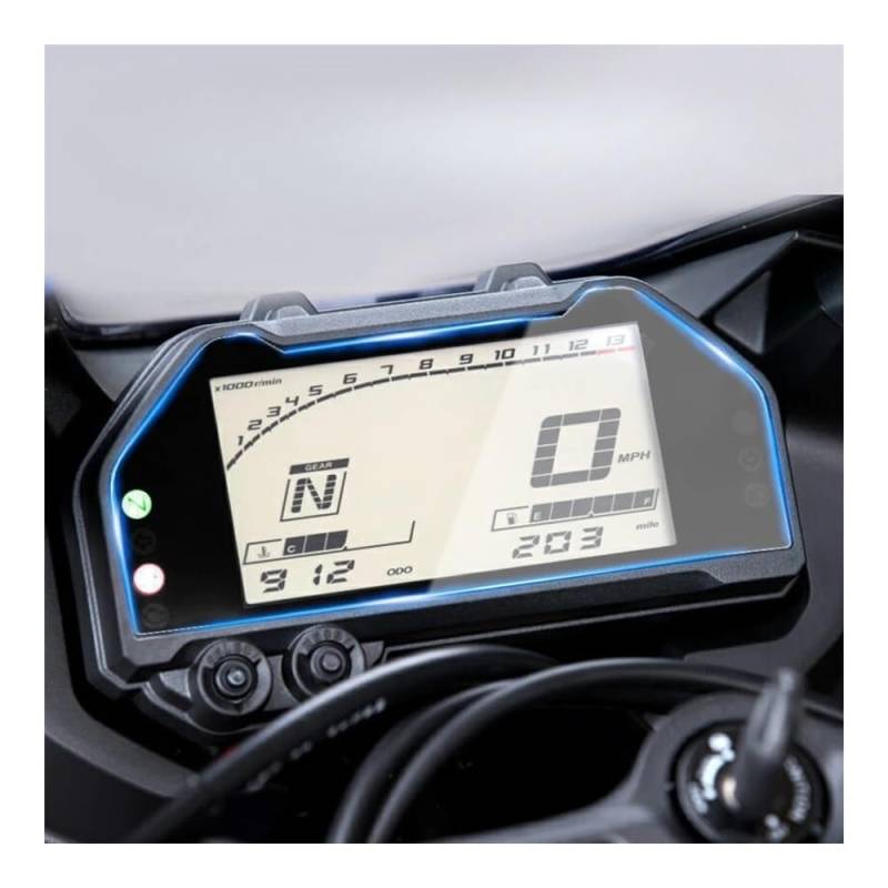 Motorrad Displayschutzfolie Tachoschutzfolie Für Ya&maha YZF R3 MT 03 Motorrad Cluster Kratzschutzfolie Displayschutzfolie Kratzschutzfolie Armaturenbrett von QNDRZHGDT