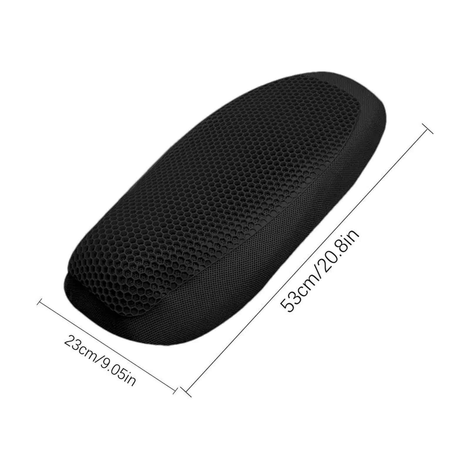 Motorrad-Gelkissen, Sonnenschutz, Sitzkissen Für Lange Fahrten, Wasserdicht, Atmungsaktiv, 3D-Waben-Sitzbezug Mit Stoßdämpfender Wirkung von QNDRZHGDT