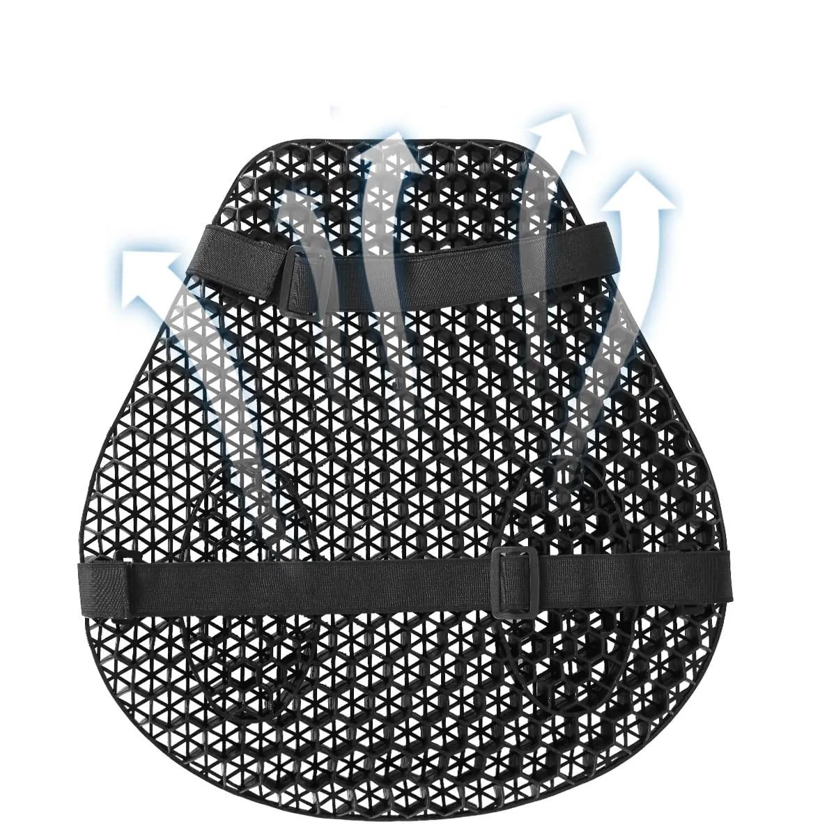 Motorrad-Sitzkissen, rutschfeste, Atmungsaktive 3D-Netzstruktur, Weicher Und Bequemer Sonnenschutz, Motorradzubehör Motorrad-Sitzkissen, rutschfeste, Atmungsaktive 3D-Netzstruktur, Weicher Und Bequemer Sonnenschutz, Motorradzubehör von QNDRZHGDT