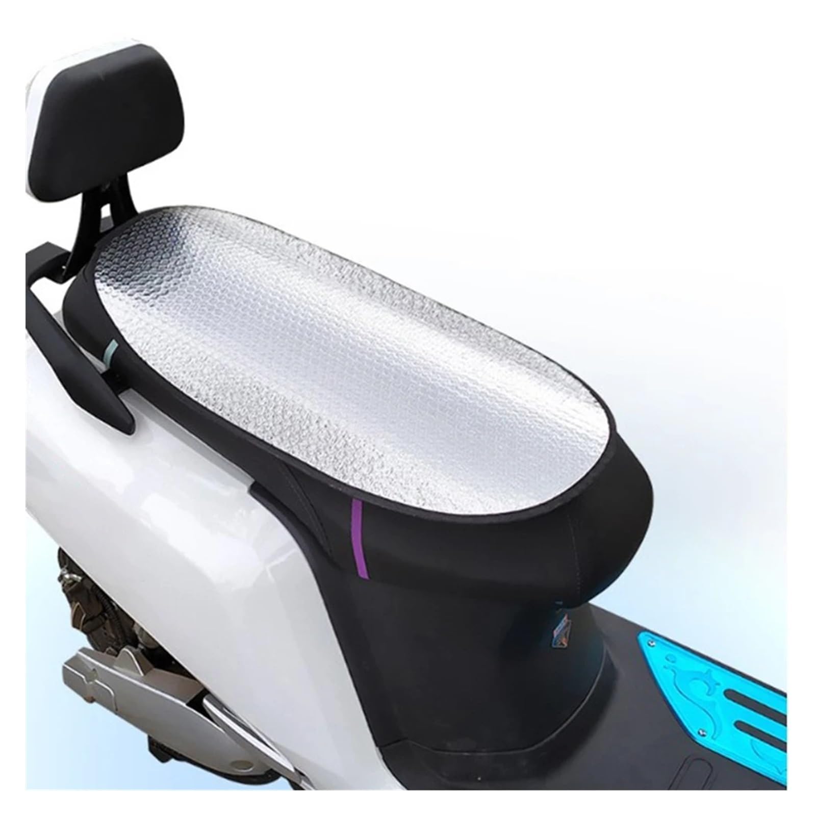 Sonnenschutz Sitzpolster Sitzbezug Motorrad Sitzbezug Silber Sommer Sonnenschutz wasserdichte Aluminiumfolie Sonnenschutz Sitzpolster Sitzbezug Motorrad Sitzbezug Silber Sommer Sonnenschutz wasserdichte Aluminiumfolie von QNDRZHGDT