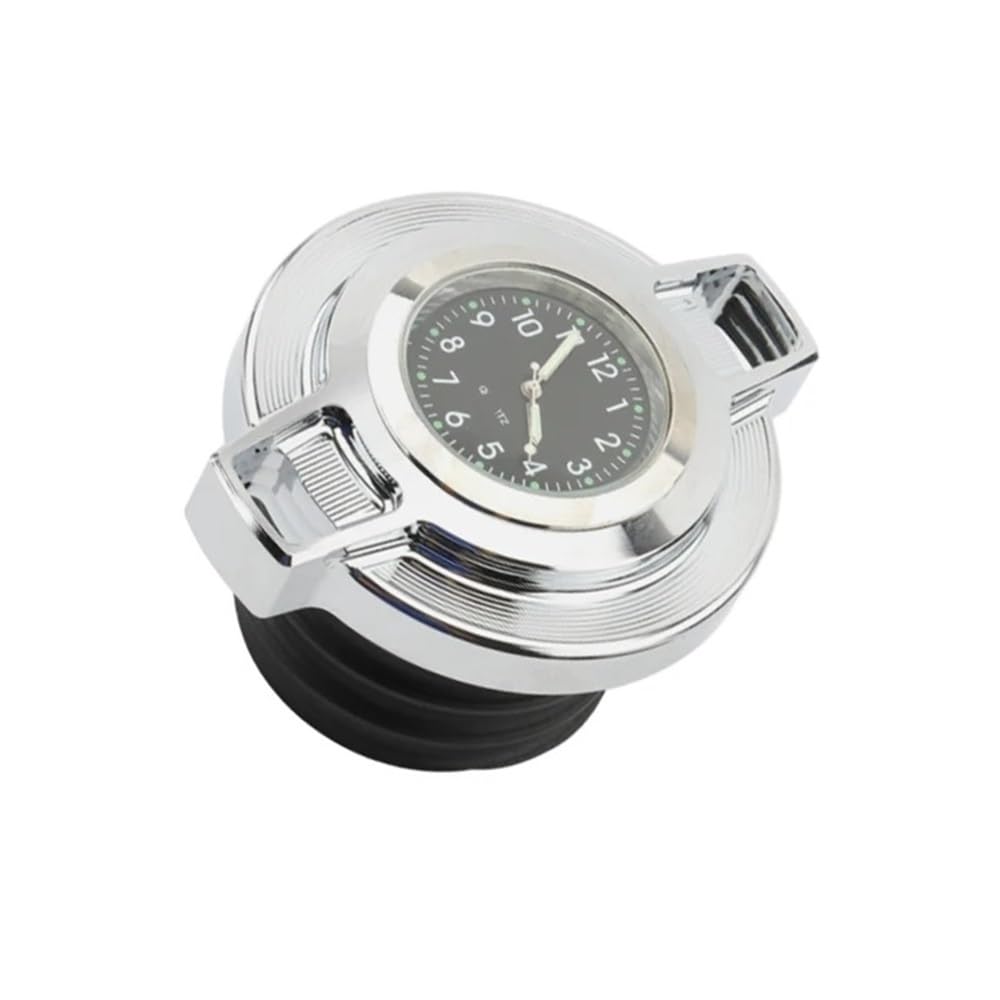Motorrad-Tankdeckel Motorrad Kraftstoff Gas Tank Öl Kappe Abdeckung Mit Zifferblatt Uhr Für Sportster XL Road King 1996-2023 Für Softail Für Dyna von QOPUYNH