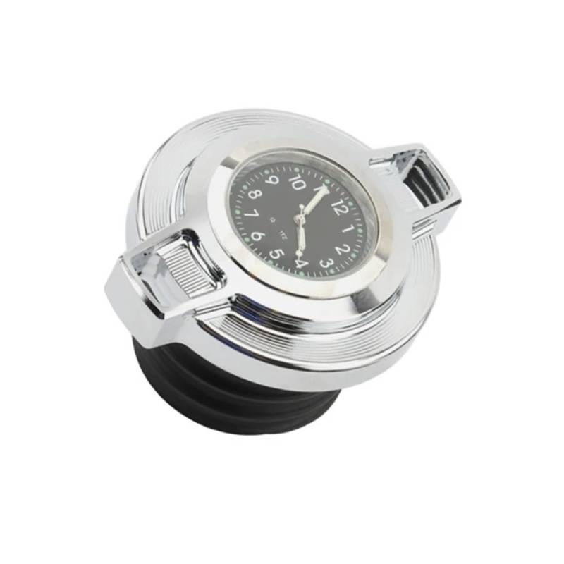 Motorrad-Tankdeckel Motorrad Kraftstoff Gas Tank Öl Kappe Abdeckung Mit Zifferblatt Uhr Für Sportster XL Road King 1996-2023 Für Softail Für Dyna von QOPUYNH