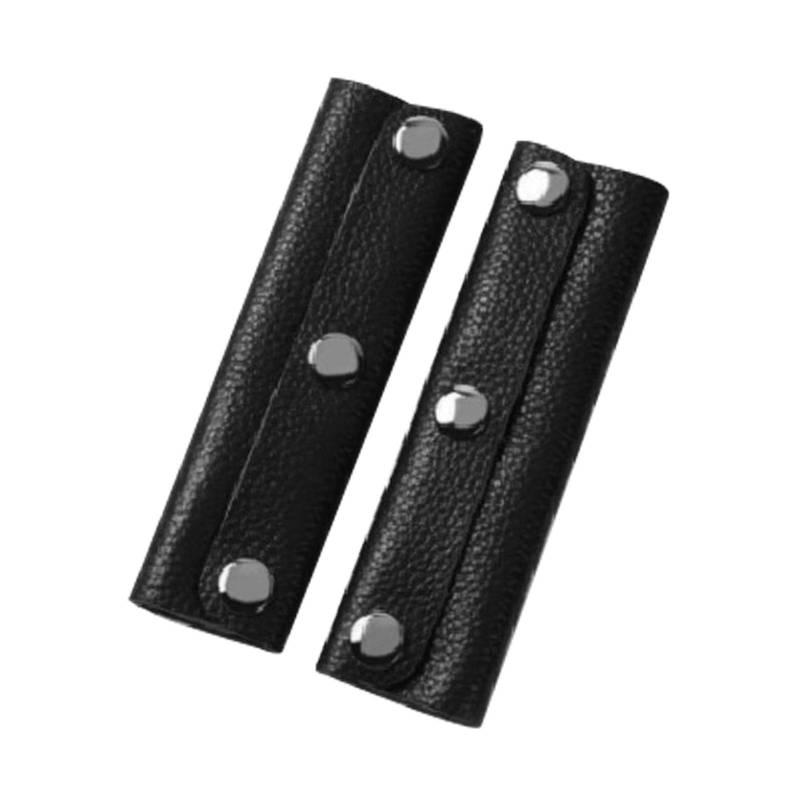 QOTSTEOS 2 x Gepäckgriffschutz aus PU-Leder von QOTSTEOS