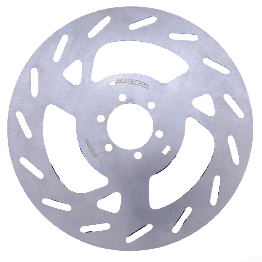 6-Loch-Scheibenbremse für Rotor für E-Bikes und Elektroroller, 3 mm Dicke (180 mm, 3,0 mm) von QOXEZY