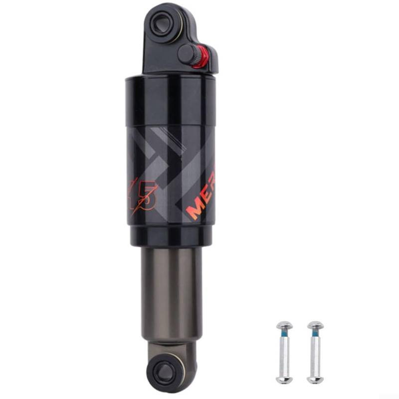 Einstellbarer Luftdruck Heckstoßdämpfer, Mountainbike-Stoßdämpfer, Luftdruck einstellbar (200 mm) von QOXEZY