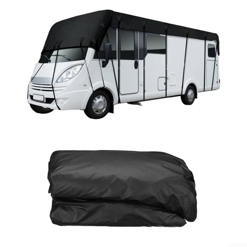 Ganzjahres-Dachschutzabdeckung aus 210D-Oxford-Gewebe, Plane zum Schutz von Wohnmobilen vor rauen Wetterbedingungen (6,5 x 3 m) von QOXEZY