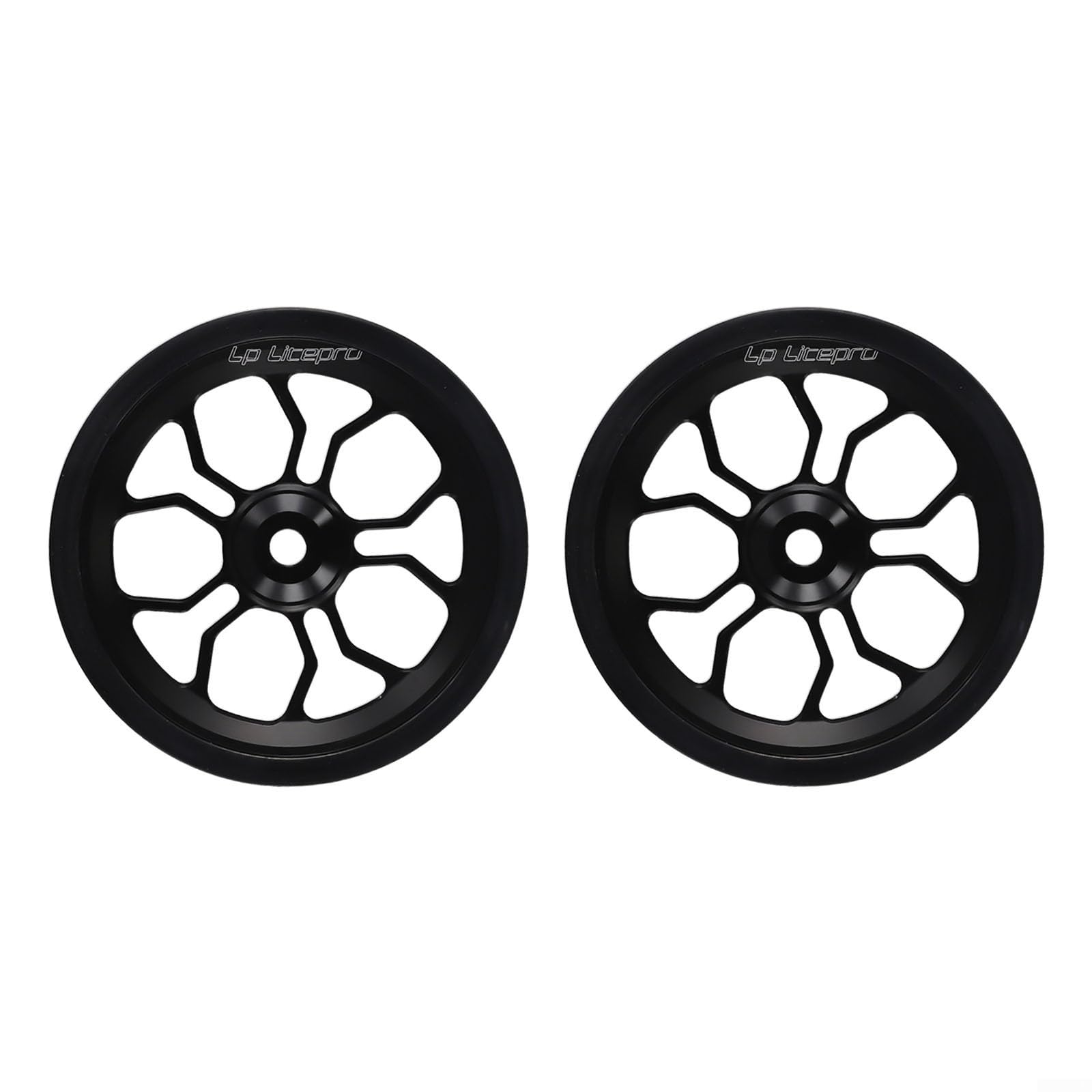 Leichtlaufräder aus Aluminiumlegierung, 82 mm, für Brompton-Faltrad, ideal für Ersatzreifen oder Parkrad, Schwarz Leichtlaufräder aus Aluminiumlegierung, 82 mm, für Brompton-Faltrad, ideal für Ersatzreifen oder Parkrad, Schwarz von QOXEZY