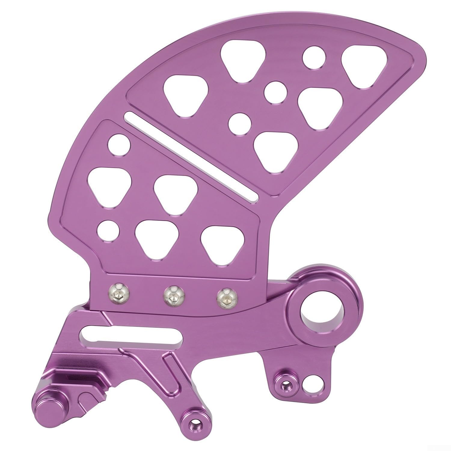 Schützender CNC-Hinterrad-Bremsscheibenschutz in 6061 Aluminiumlegierung für Surron für UltraBee Offroad-Reiten (lila) von QOXEZY