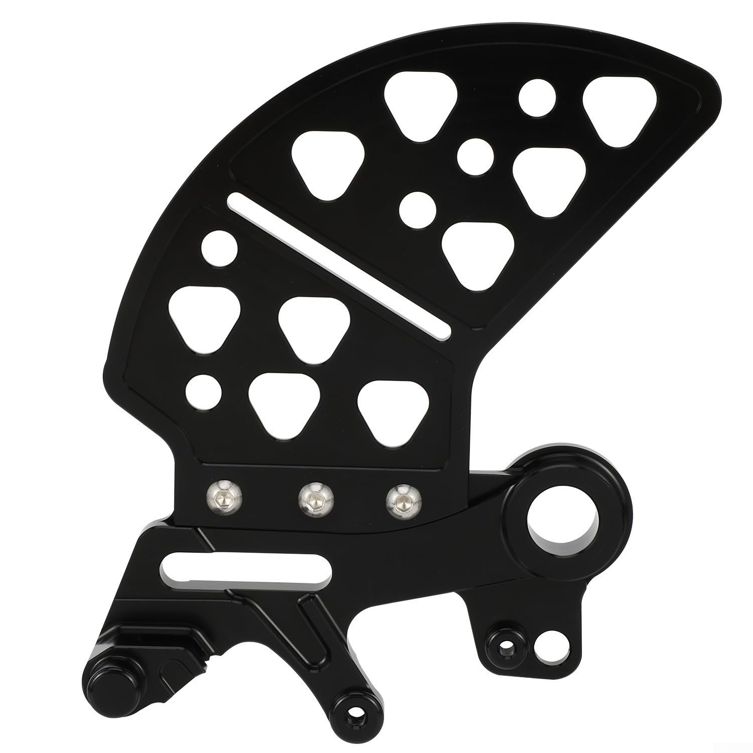 Schützender CNC-Hinterradbremsscheibenschutz in 6061 Aluminiumlegierung für Surron für UltraBee Offroad-Fahren (schwarz) von QOXEZY