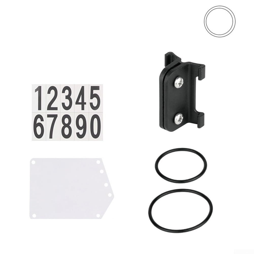Secure Race Kennzeichenhalter Clip, V-Clip oder kreisförmiger Clip, PVC-Material (kreisförmiger Clip + Nummernschild) von QOXEZY