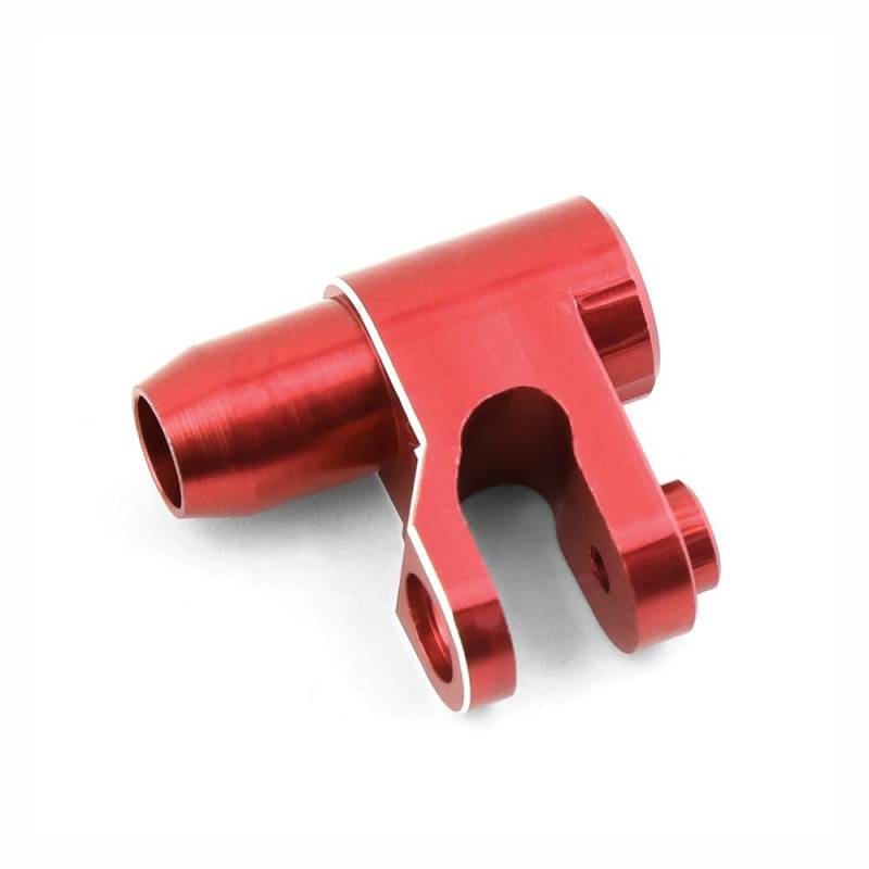 1/5 Aluminiumlegierung vorne und hinten Schwingenblock C Lenkbecher Upgrade-Kit für Traxxas X-MAXX Big X Metallzubehörteile (Servo-Basis, rot) von QPAJWAKS