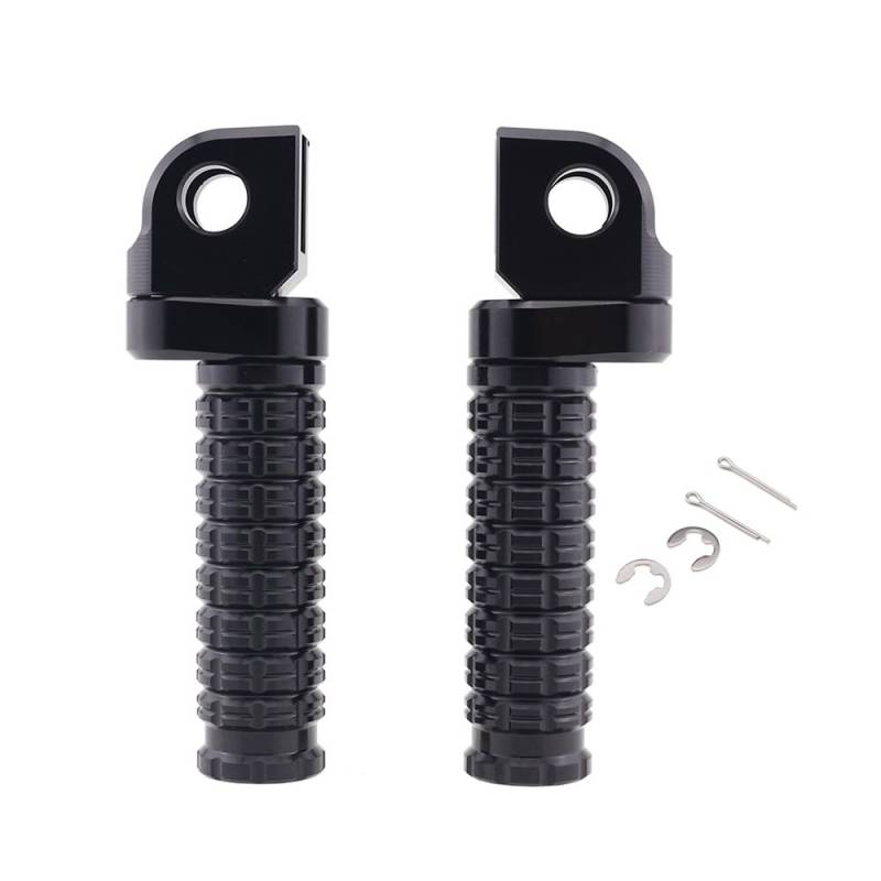 Motorrad Fußrasten für Honda CB900F 2002-2007,Fußrasten Motorrad,Fußrasten Pedale Motorrad Vorne Hinten Pedale Beifahrer Fußstützen Motorrad Fußstütze Pedal,B Black von QPDDFG