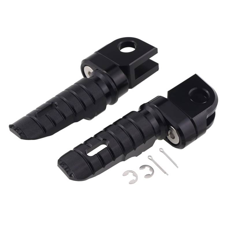 Motorrad Fußrasten für Honda CBR650R 2018-2021,Fußrasten Motorrad,Fußrasten Pedale Motorrad Vorne Hinten Pedale Beifahrer Fußstützen Motorrad Fußstütze Pedal,A Black von QPDDFG