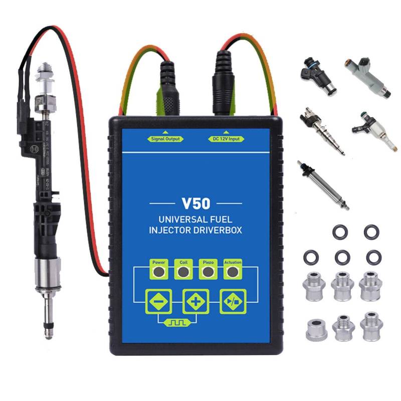 V50 Universal Fuel Injector Driver Box Fuel Cleaning Tool Fuel Injection Systems Cleaners Gasoline Fuel,Diesel Fuel,GDl injectors von QPKING