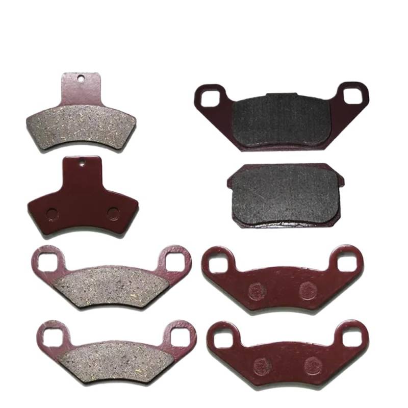 Bremsbeläge vorne und hinten kompatibel mit 260 cc 300 cc ATV UTV Buggy 4 x 4 Modell 22111 22245 32176F(Kit B(4 SET)) von QPSJXN