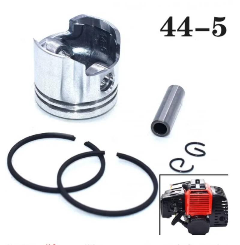 Kolbenring- und Lagerkit 43CC 52CC-Motoren 40 mm 44 mm 40-6 44-6 40-5 44-5 Für Modelle 1E44F-5 BC430 CG430 BG520 CG520 1E40F-5 TL43 49cc(44-5 Piston Bearing) von QPSJXN