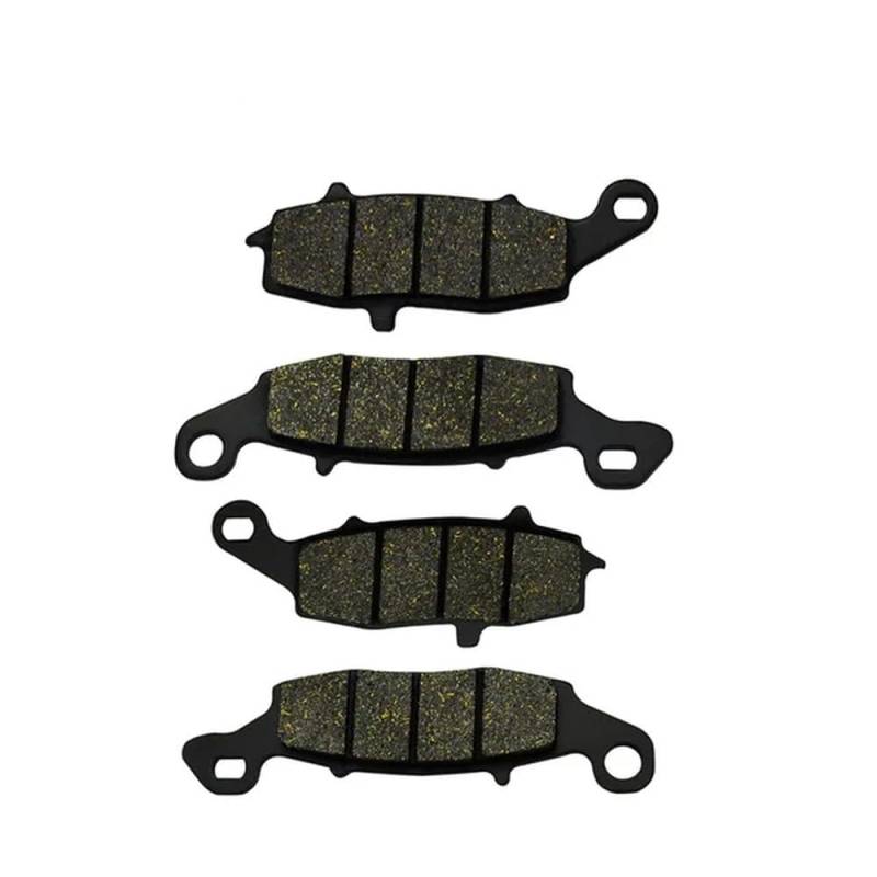 Motorrad-Bremsbeläge vorne und hinten, kompatibel mit GSX 600F 98–06, GSX 750F 98–06, GSF600 600 00–04, SV650 99–02(Front Set) von QPSJXN