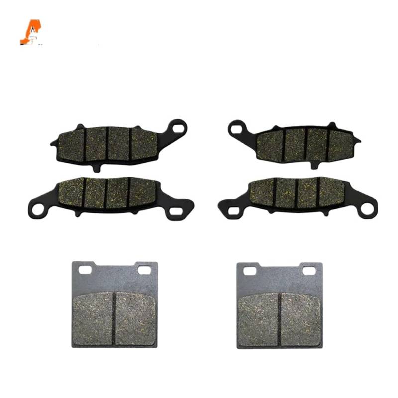 Motorrad-Bremsbeläge vorne und hinten, kompatibel mit GSX 600F 98–06, GSX 750F 98–06, GSF600 600 00–04, SV650 99–02(Front and Rear) von QPSJXN