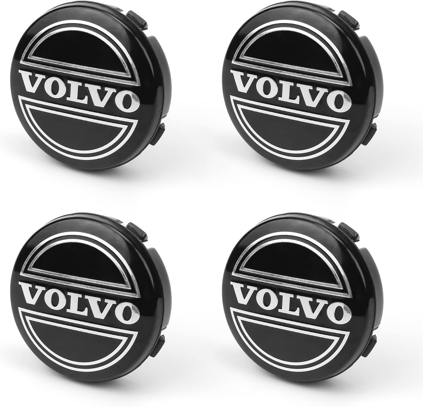 4 Stück Nabendeckel Radnabendeckel für Volvo 64mm, Nabenkappen mit Logo Radnabenkappen, Wasserdicht Staubdicht Anti Rost Felgendeckel, Auto Accessoires von QQLADY