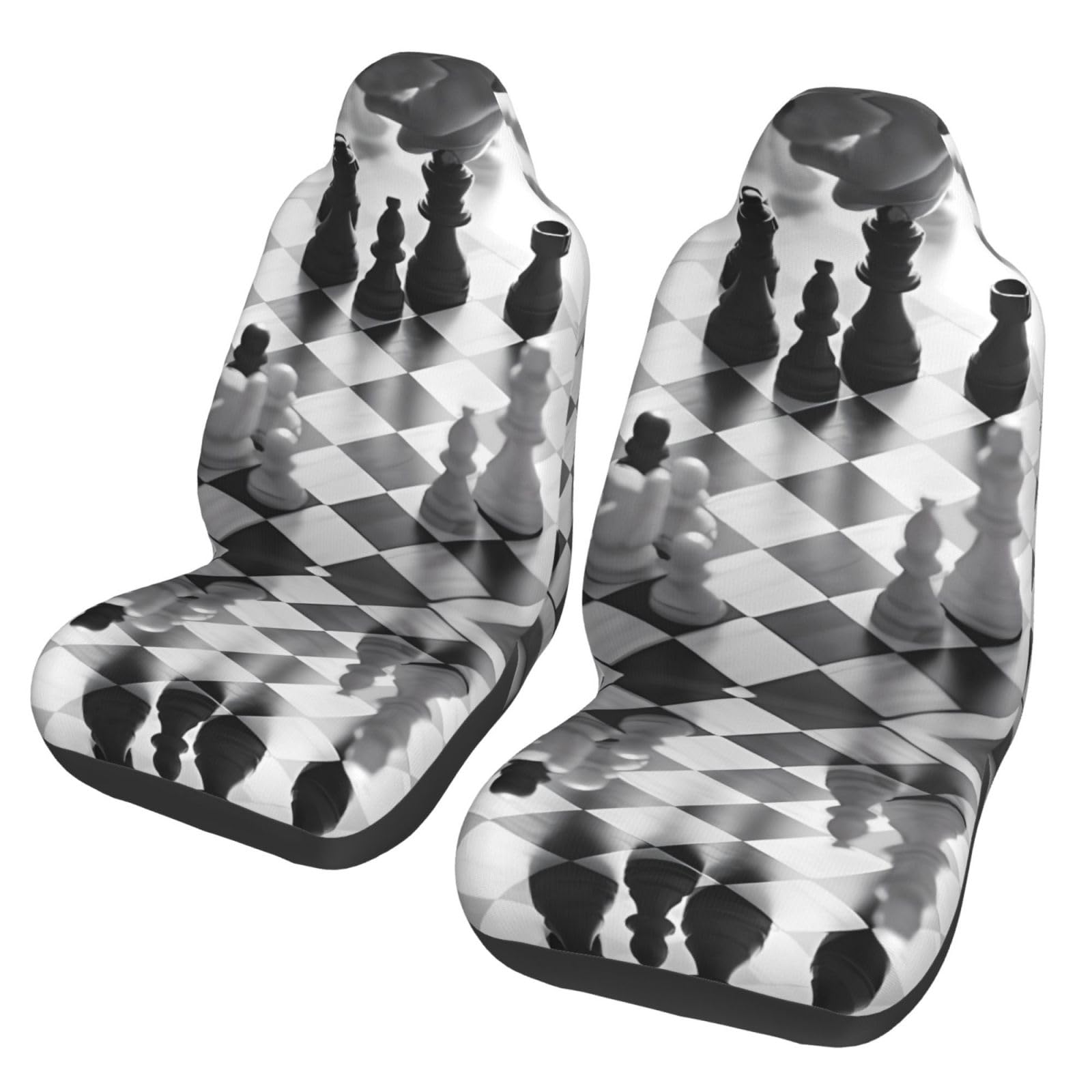 QQLADY Schwarz Weiß Schach Schachbrett Auto Sitzbezüge Fahrzeug Sitzschoner Auto Sitzkissenbezüge Universal Vordersitz Schutzmatte Abdeckung für die meisten Autos, Limousine, LKW, SUV QQLADY Schwarz Weiß Schach Schachbrett Auto Sitzbezüge Fahrzeug Sitzschoner Auto Sitzkissenbezüge Universal Vordersitz Schutzmatte Abdeckung für die meisten Autos, Limousine, LKW, SUV von QQLADY