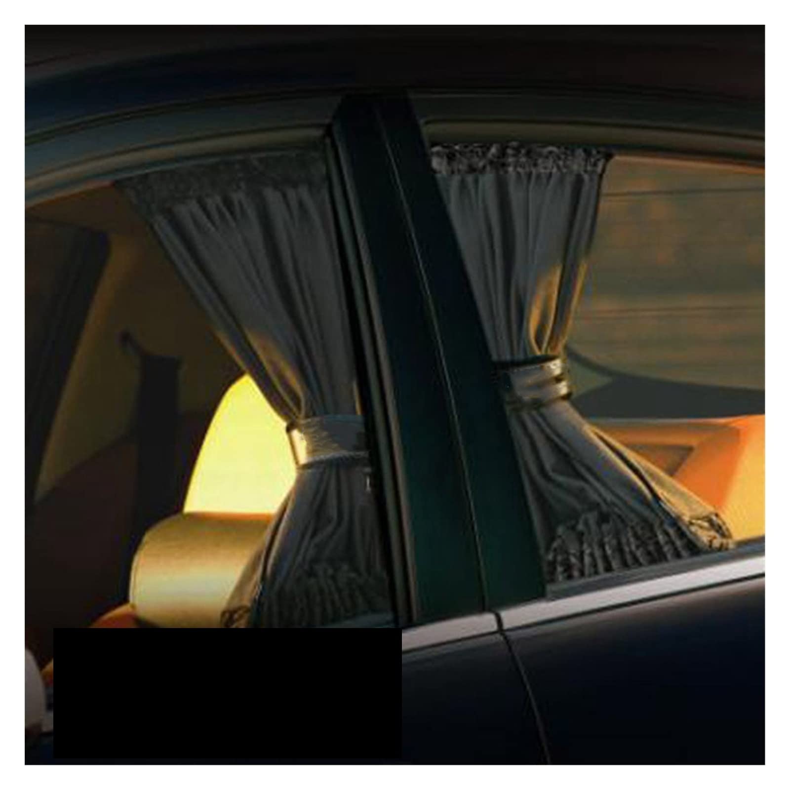 Z 2 Stücke Universal Sonnenschutz Auto Vorhang Auto Seitenfenster Sonnenschutz Vorhänge Auto Fenster Vorhang Sonnenblende Jalousien Abdeckung Auto-Styling X (Color : S Black 50 * 39) von QQLADY