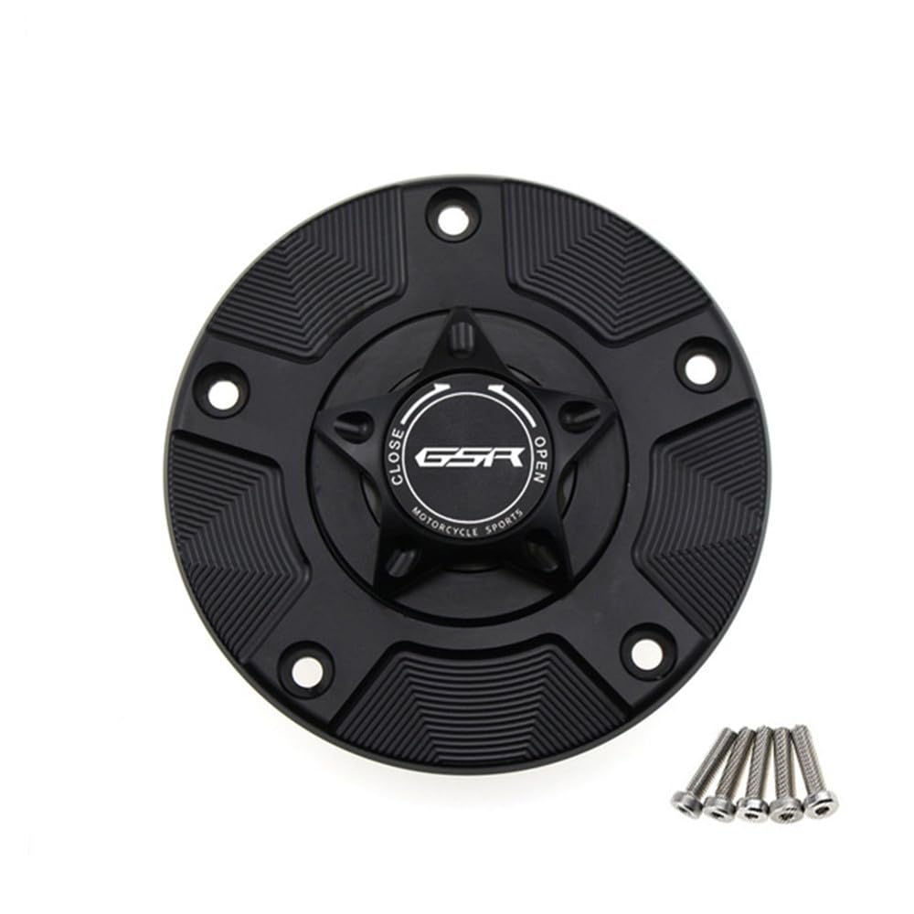 Z Gas-Tankdeckel for Suzuki GSR750 GSR 750 GSR-750 2011–2016, Motorrad-CNC-Schnellspanner-Abdeckung X (Color : Black) von QQLADY