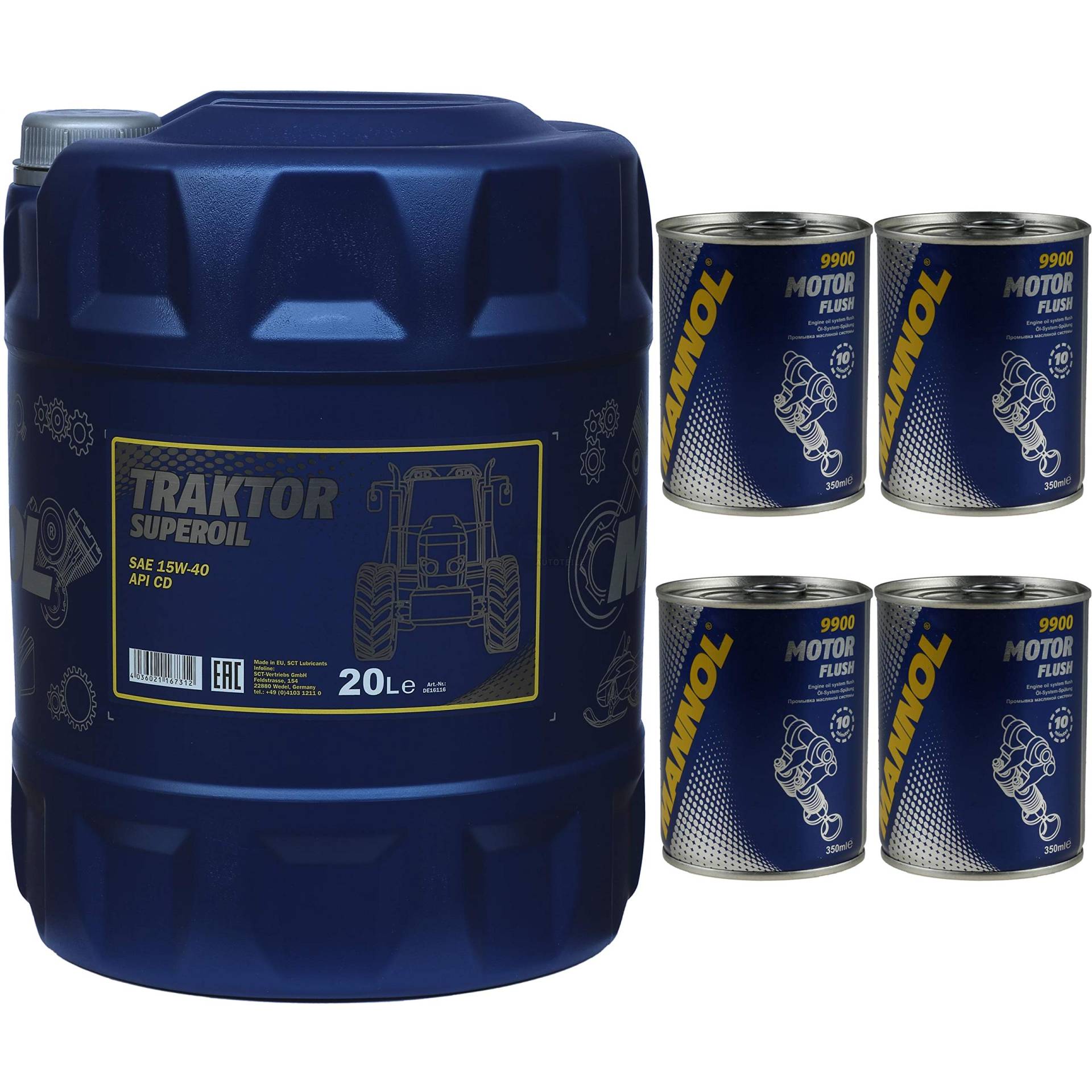 20L MANNOL Motoröl Traktor Superoil API CD 15W-40 Motorspülung Motor Flush 20L MANNOL Motoröl Traktor Superoil API CD 15W-40 Motorspülung Motor Flush von Diederichs