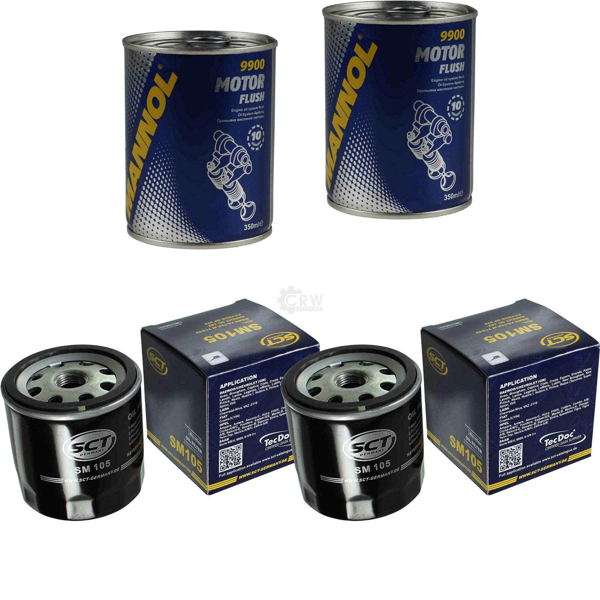 2x Original SCT Ölfilter SM 105 + 2x SCT Motor Flush Motorspülung 2x Original SCT Ölfilter SM 105 + 2x SCT Motor Flush Motorspülung von Diederichs