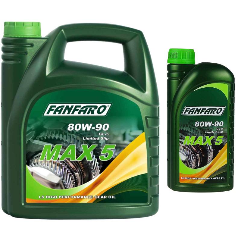 5 Liter Original FANFARO MAX 80W-90 GL-5 LS API GL Getriebeöl Gear Oil von Diederichs