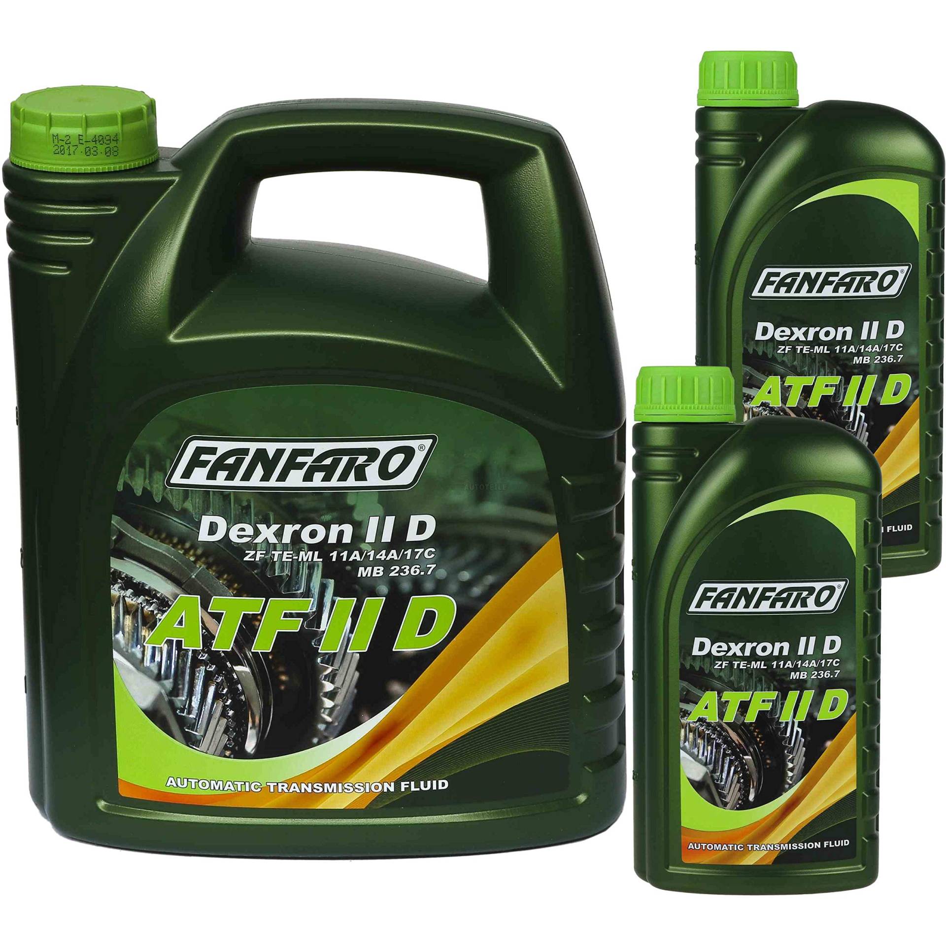 6 Liter Original FANFARO Automatikgetriebeöl ATF IID Gear Oil Öl von Diederichs