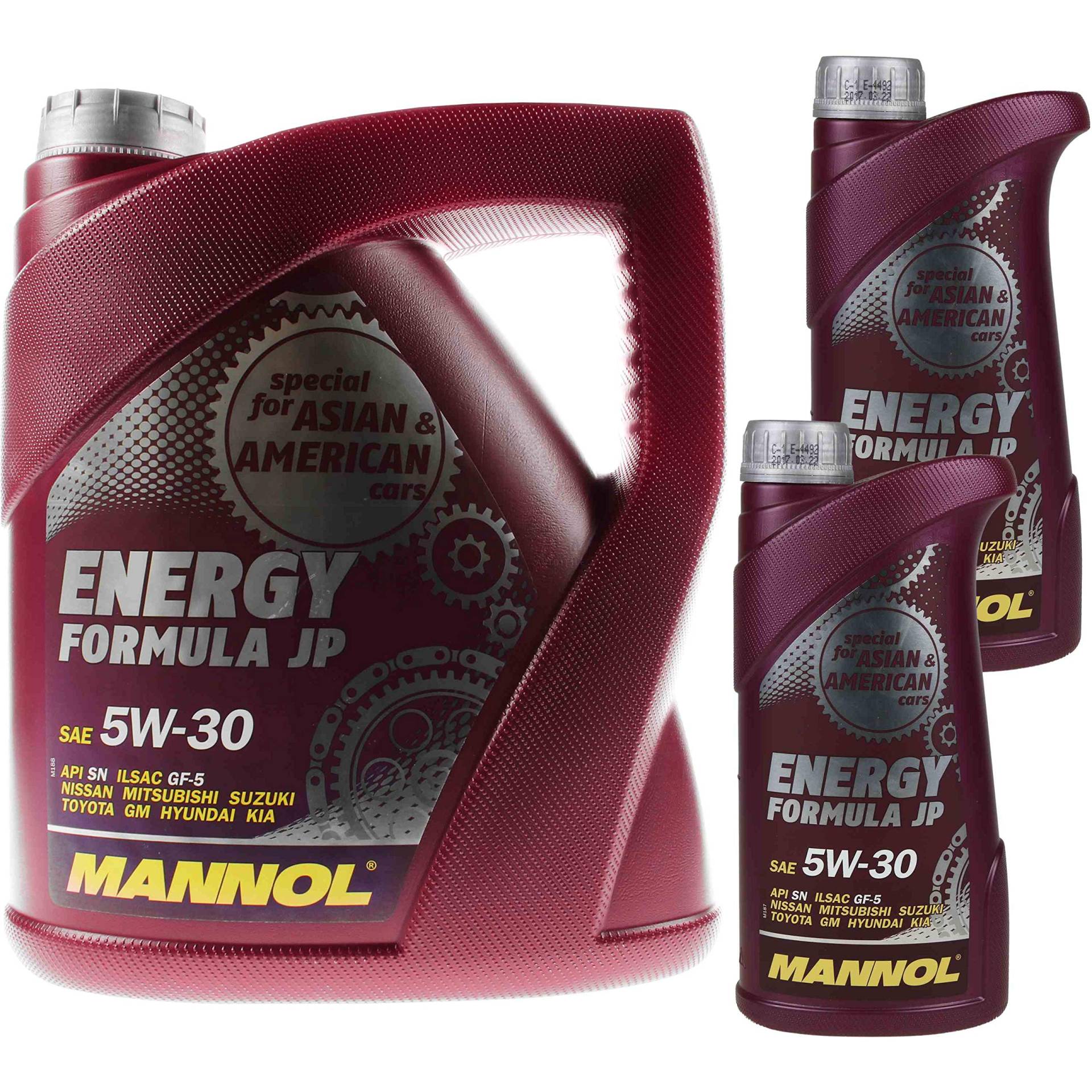 6 Liter Original MANNOL Motoröl ENERGY FORMULA JP 5W-30 Engine Oil Öl von Diederichs