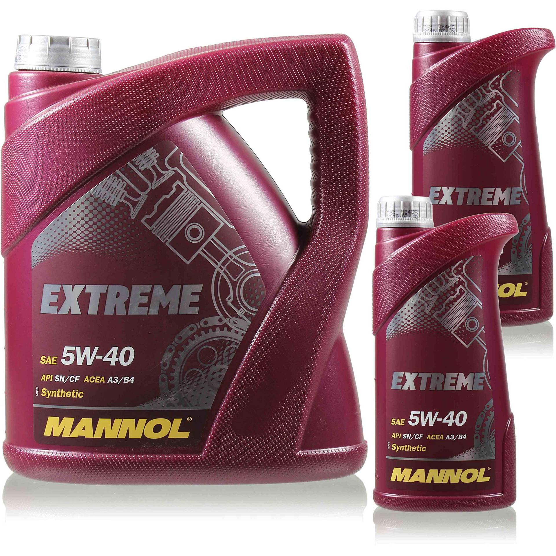 6 Liter Original MANNOL Motoröl Extreme 5W-40 API SN/CF Öl von Diederichs