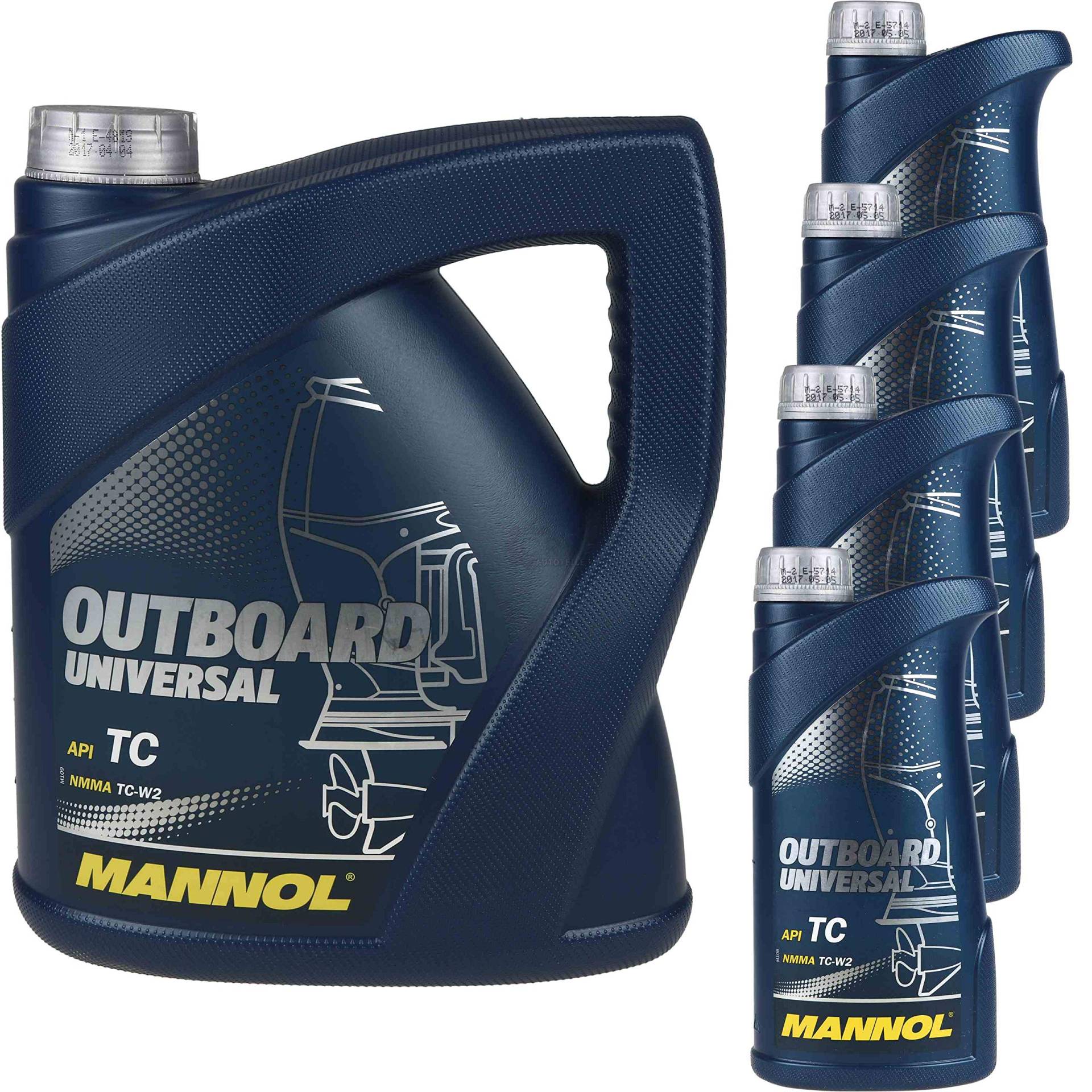 8 Liter OriginalMANNOL Motoröl Outboard Universal API TC Engine Oil Öl von Diederichs