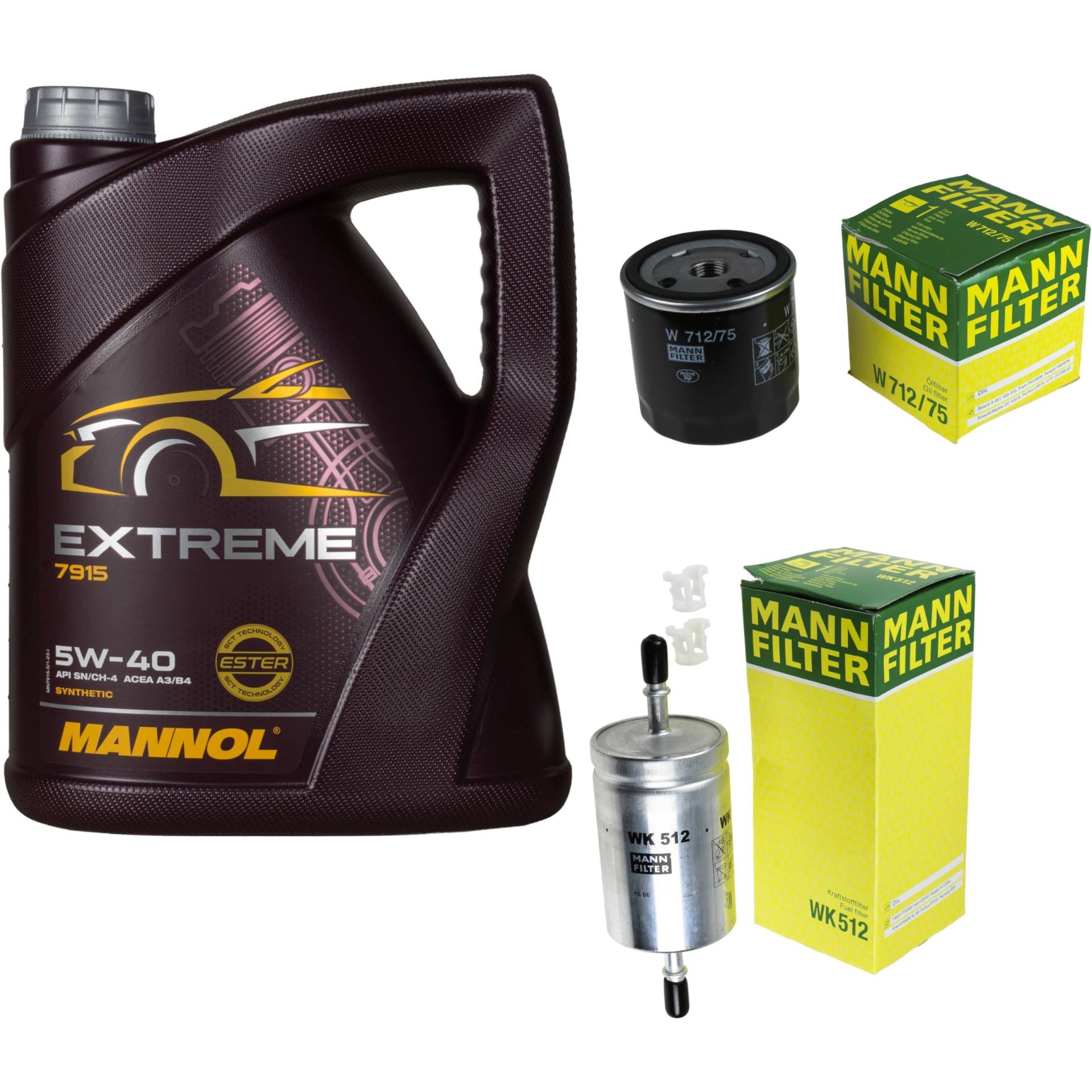 Filter Set Inspektionspaket 5 Liter MANNOL Motoröl Extreme 5W-40 API SN/CF MANN-FILTER Ölfilter Kraftstofffilter Filter Set Inspektionspaket 5 Liter MANNOL Motoröl Extreme 5W-40 API SN/CF MANN-FILTER Ölfilter Kraftstofffilter von Diederichs