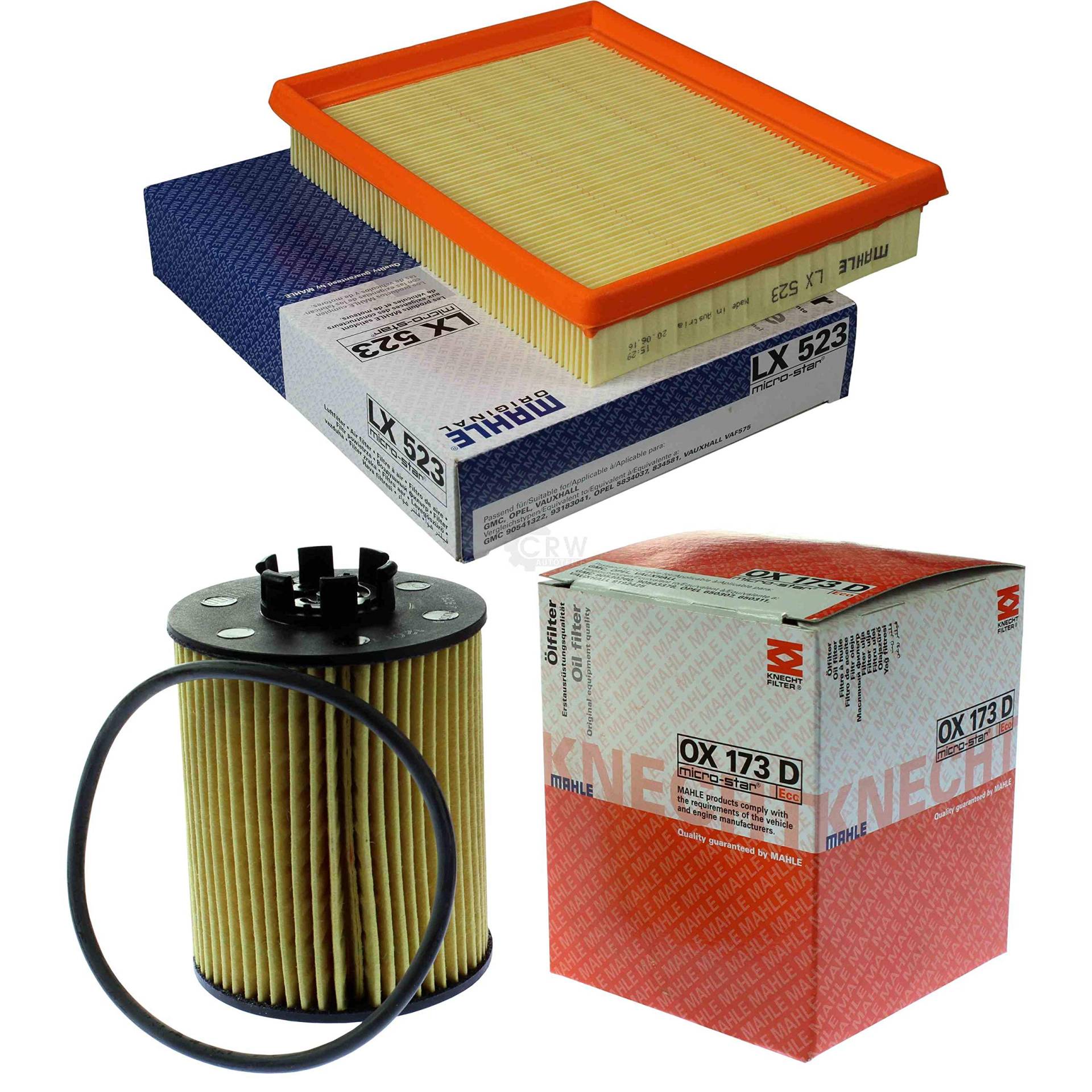 MAHLE Inspektions Set Inspektionspaket Luftfilter Ölfilter von QR-PARTS