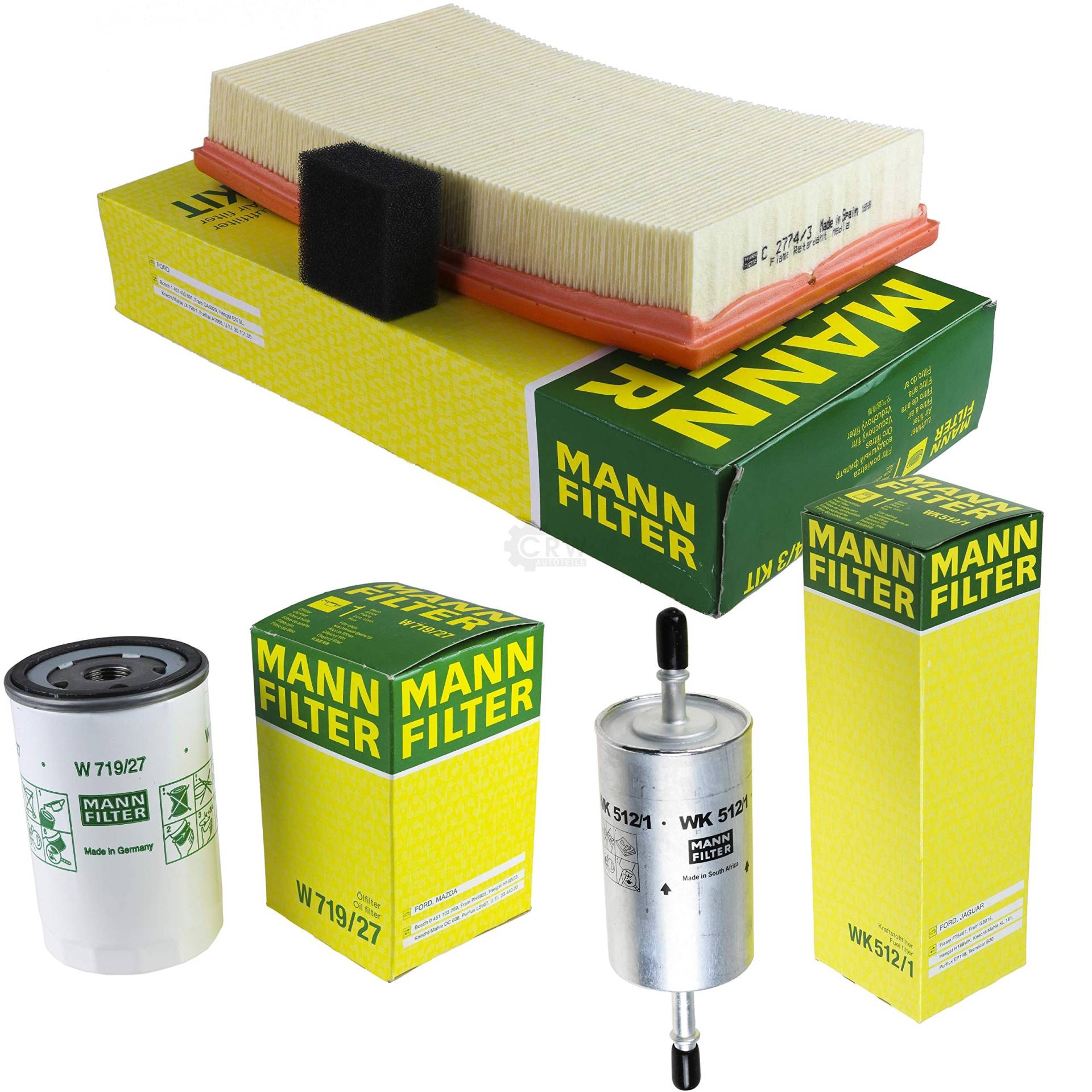 MANN-FILTER Inspektions Set Inspektionspaket Kraftstofffilter Luftfilter Ölfilter von Diederichs