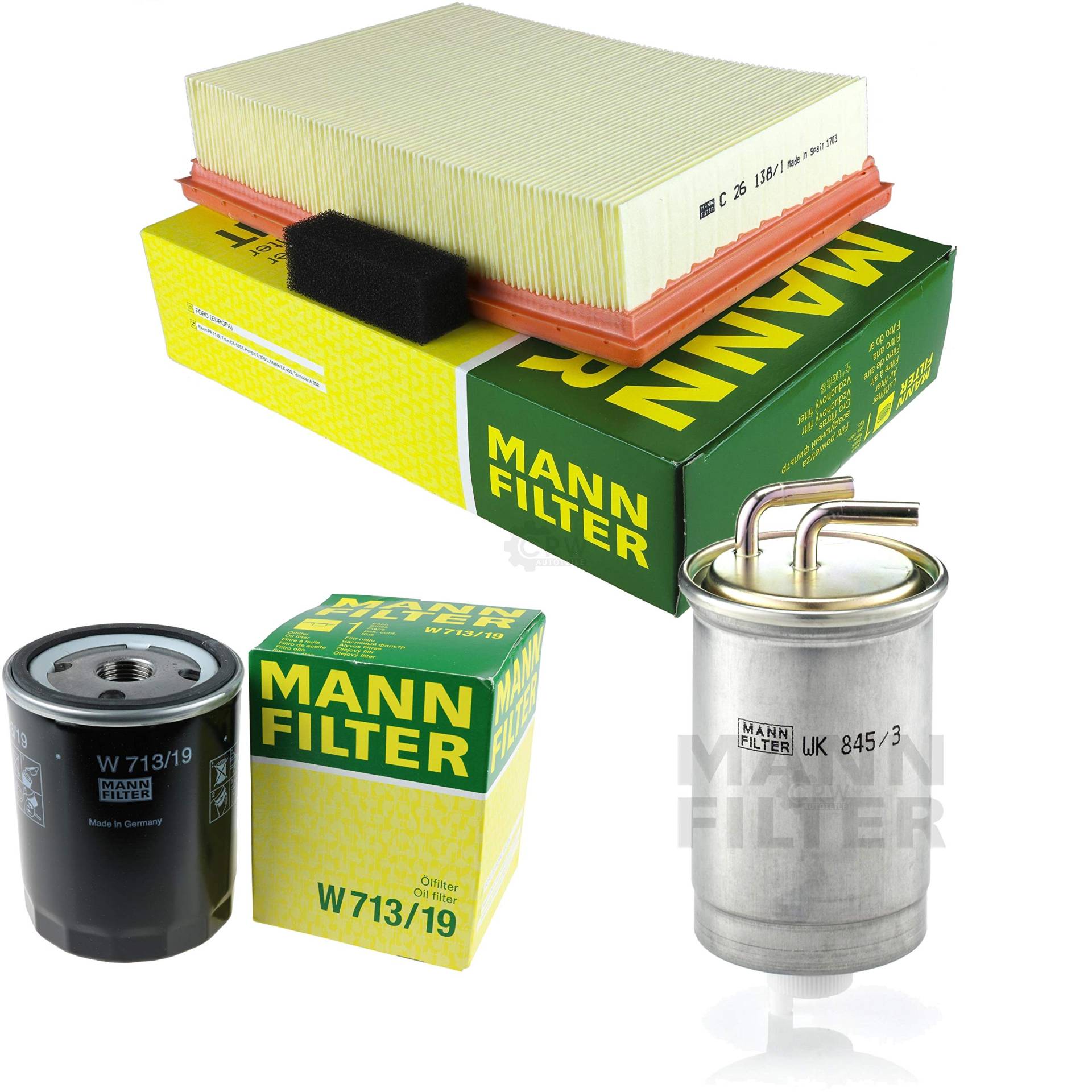 MANN-FILTER Inspektions Set Inspektionspaket Kraftstofffilter Luftfilter Ölfilter von Diederichs