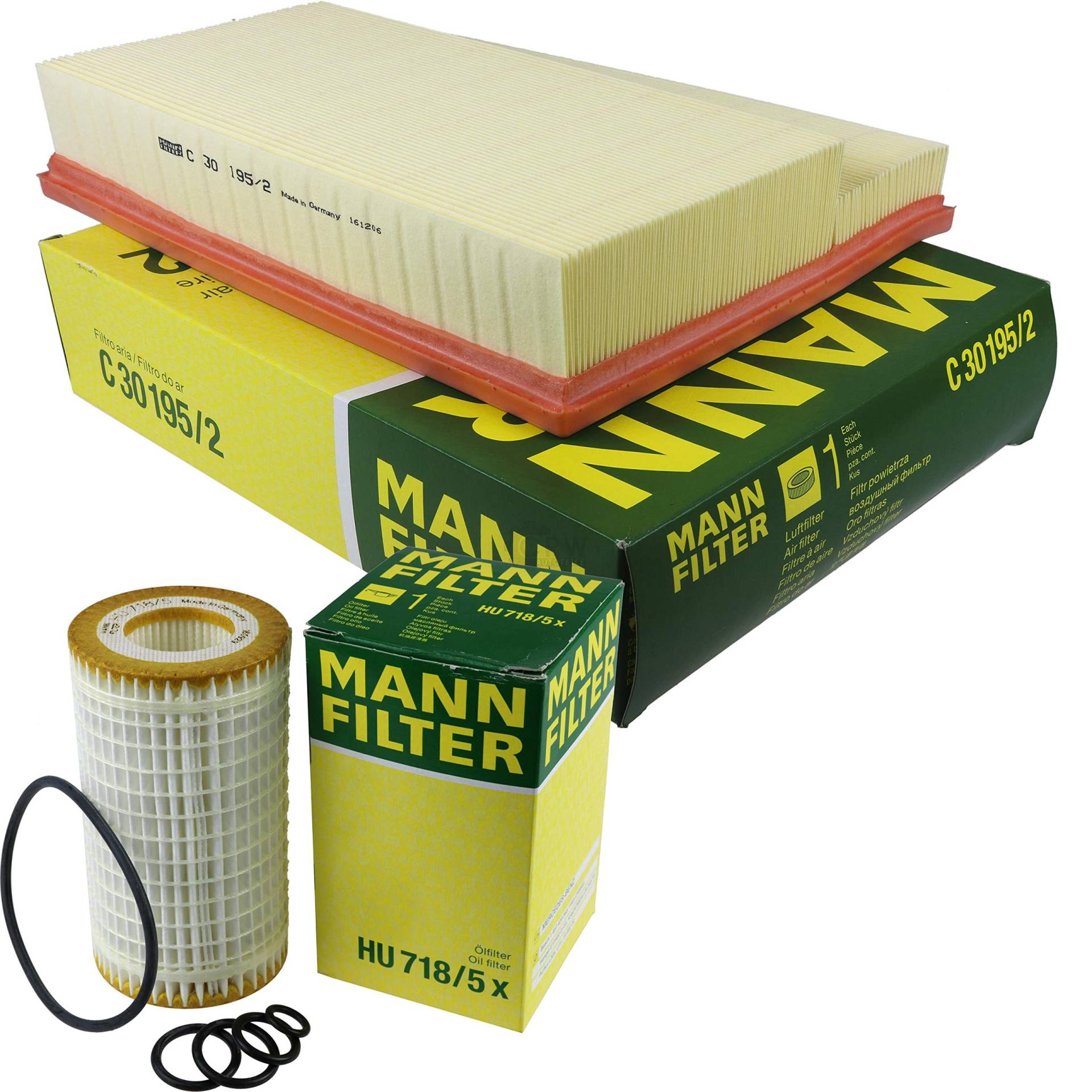 MANN-FILTER Inspektions Set Inspektionspaket Luftfilter Ölfilter von QR-PARTS
