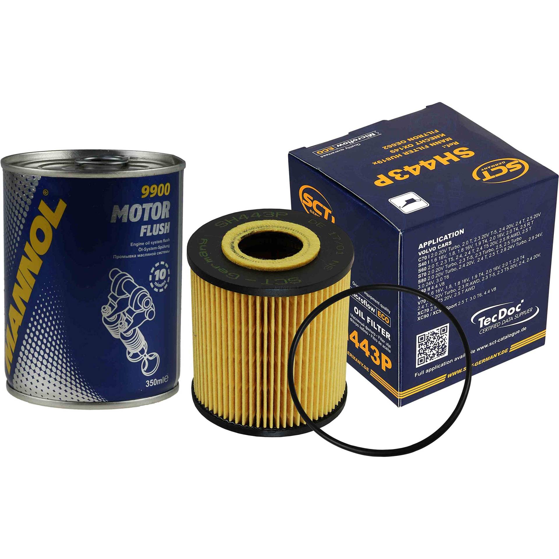 Original SCT Ölfilter SH 443 P + SCT Motor Flush Motorspülung Original SCT Ölfilter SH 443 P + SCT Motor Flush Motorspülung von Diederichs