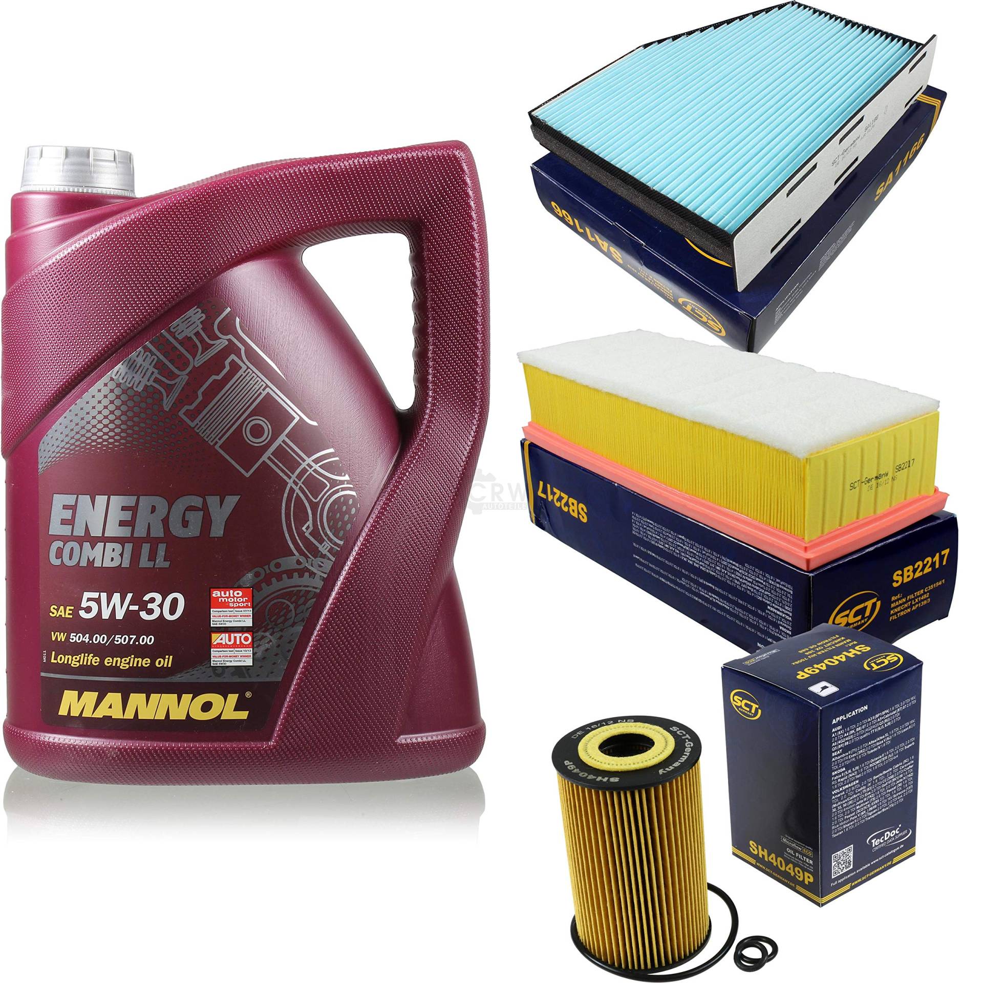 QR-PARTS 69120377 Filter Set Inspektionspaket 5 Liter MANNOL Motoröl Energy Combi LL 5W-30 API SN/CF SCT Germany Innenraumfilter Luftfilter Ölfilter QR-PARTS 69120377 Filter Set Inspektionspaket 5 Liter MANNOL Motoröl Energy Combi LL 5W-30 API SN/CF SCT Germany Innenraumfilter Luftfilter Ölfilter von Diederichs