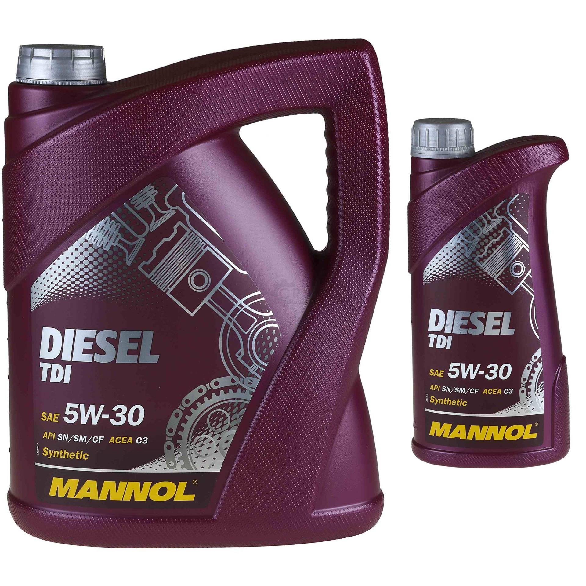 QR-PARTS 69988624 6 Liter Original MANNOL Motoröl Diesel TDI 5W-30 Engine Oil Öl von Diederichs