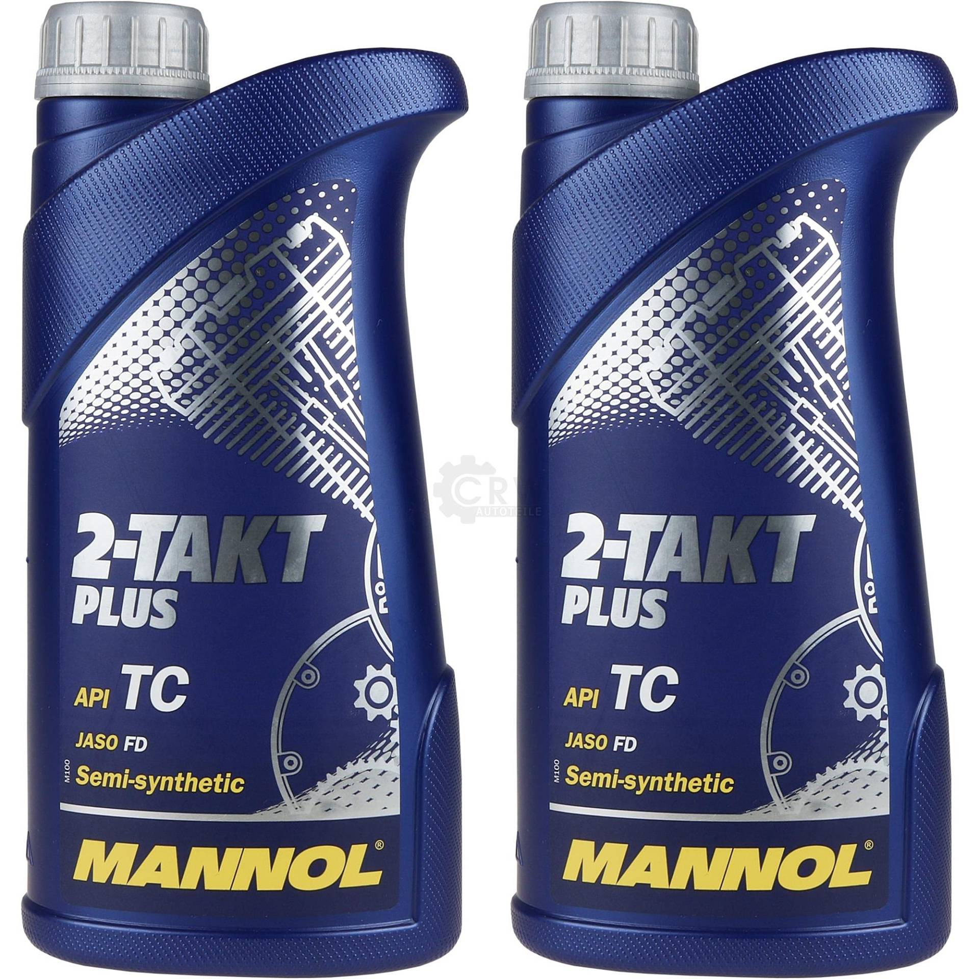 QR-Parts Set 85447349 MN7204-1 2x1 Liter MANNOL 2-Takt Plus API TC Öl Motorradöl Scooter Teilsynthetisch von Diederichs